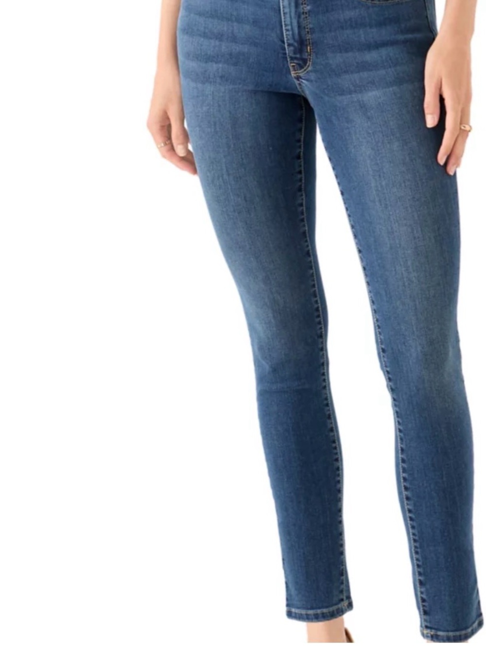 crown & ivy Women's Skinny Jeans - Blue Denim
